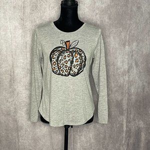 Nice Fall/Autumn long sleeve pumpkin shirt~ size S